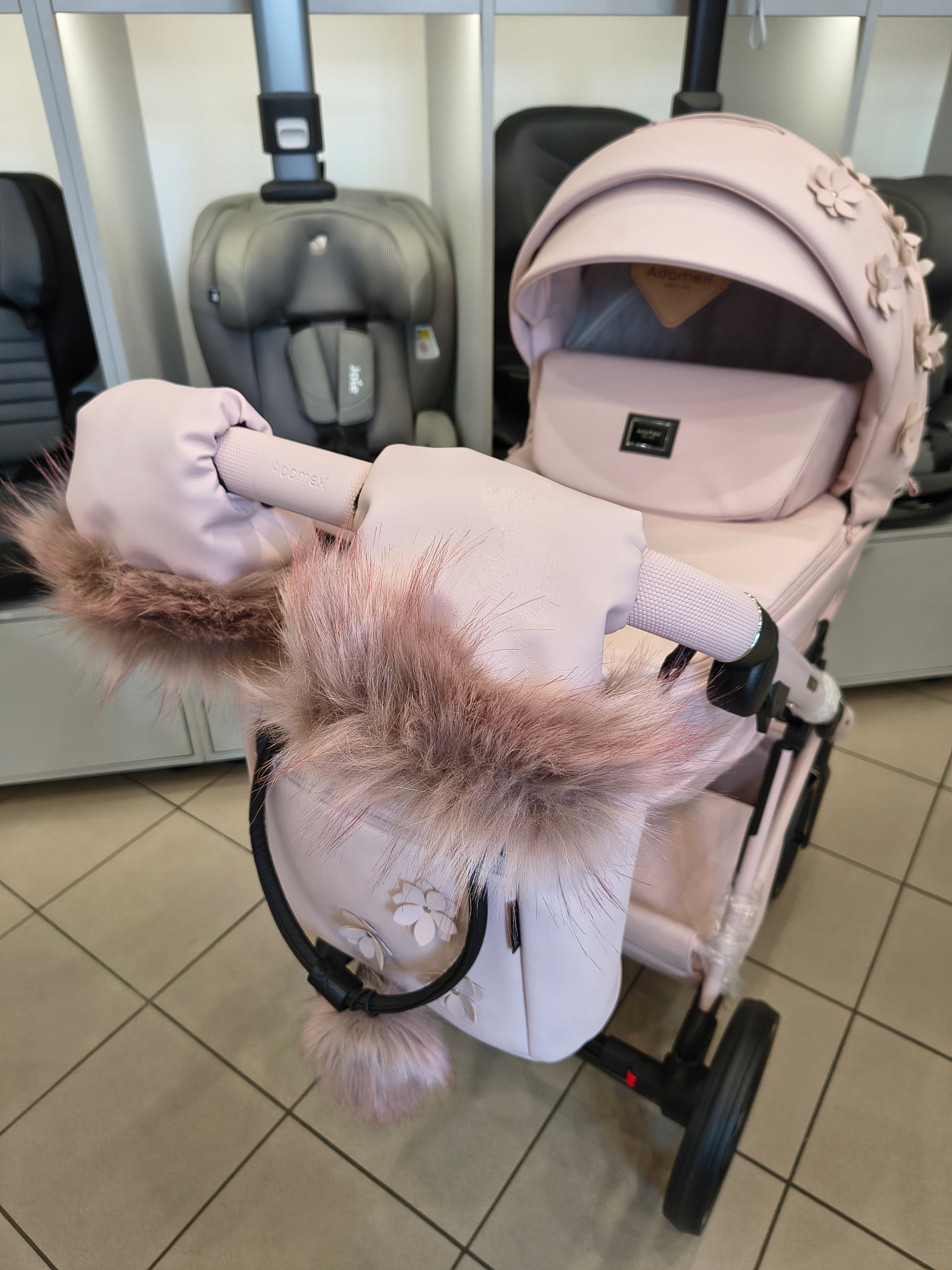 Trolley 2in1 front rear ADAMEX Quantum Blossom pink Brand Adamex