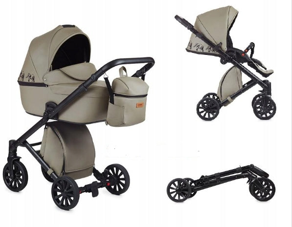 Trolley 2in1 front rear ANEX Cross Green Safari
