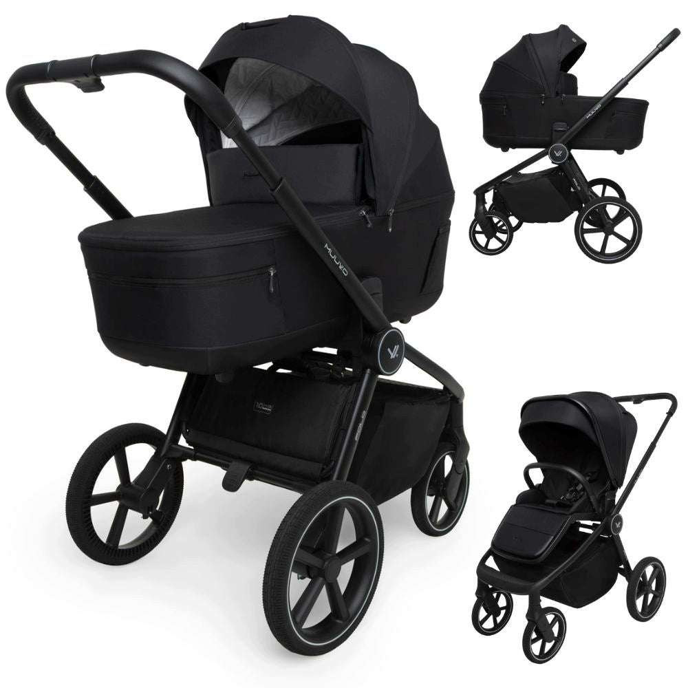 Trolley 2in1 front rear MUUVO Fold Classic Black folding gondola