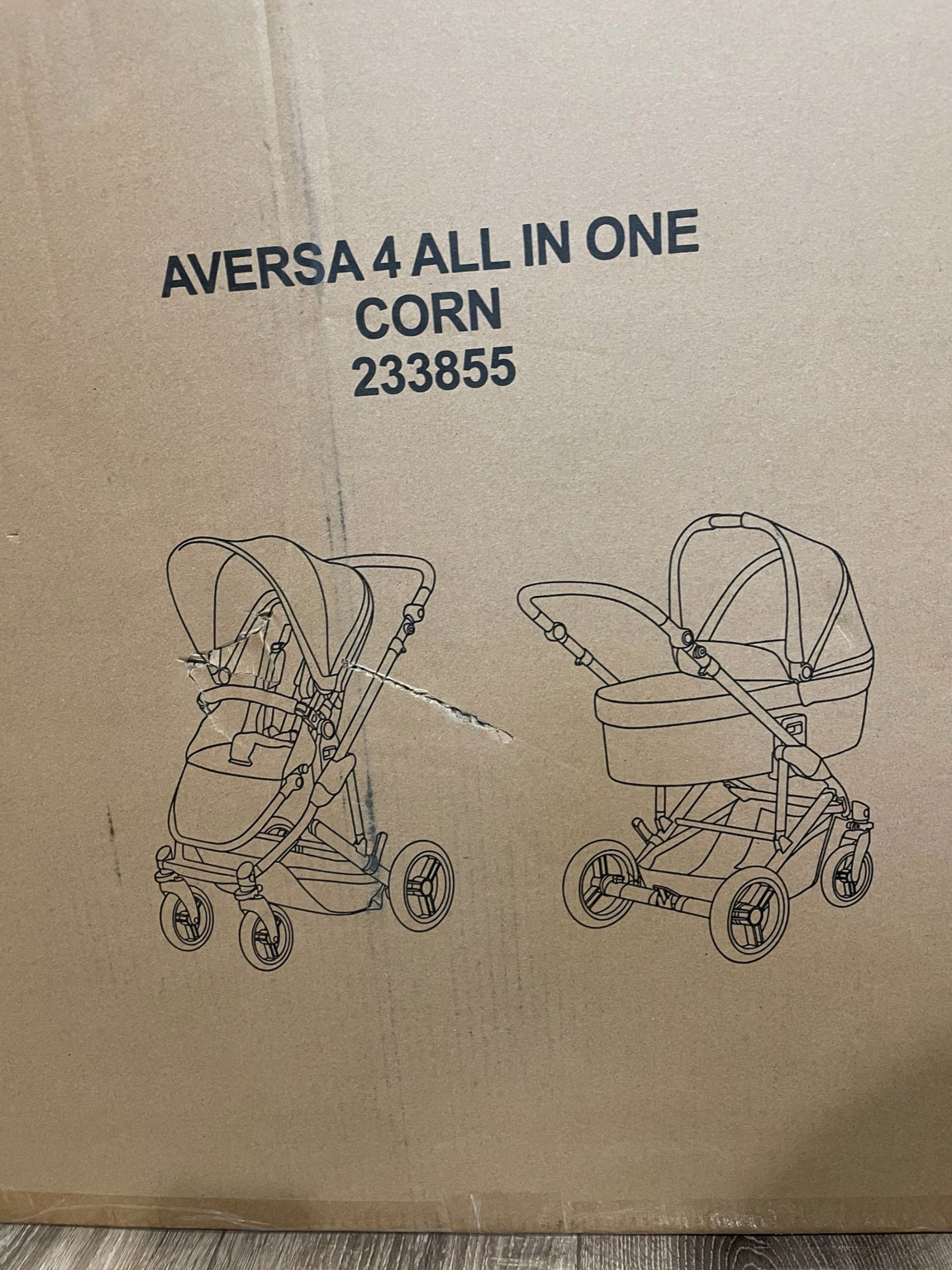 Trolley 3in1 Abc Design Aversa 4 Corn Gondola, Stroller and Seat Set Packaging status original