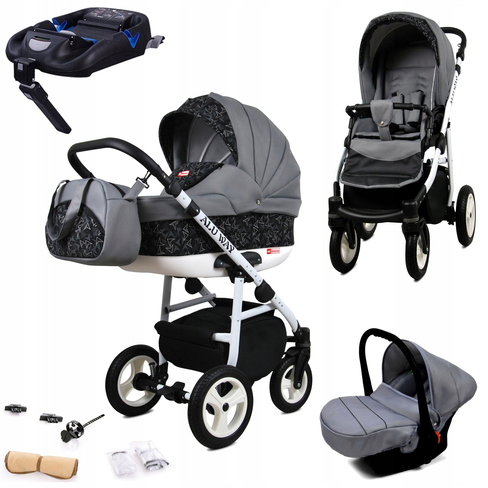 Trolley 4in1 BabyLux ALU WAY stroller gondola car seat ISOFIX