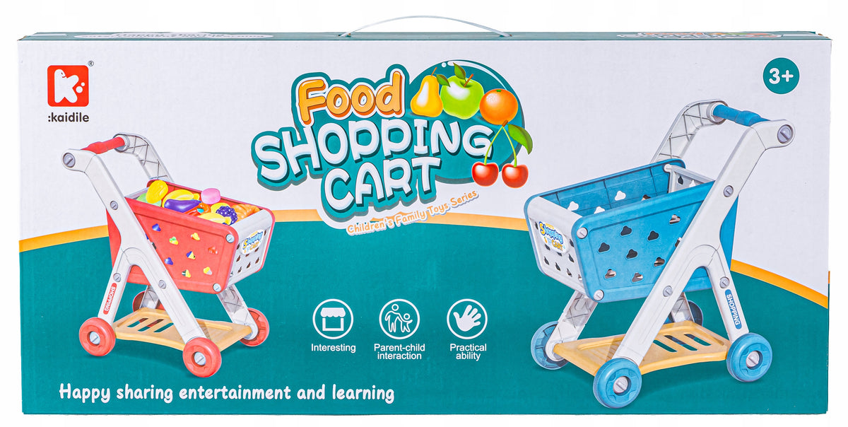Trolley Shopping Cart BLUE Shop Basket Fruit Vegetable Supermarket Manufacturer code K198A blue Artl