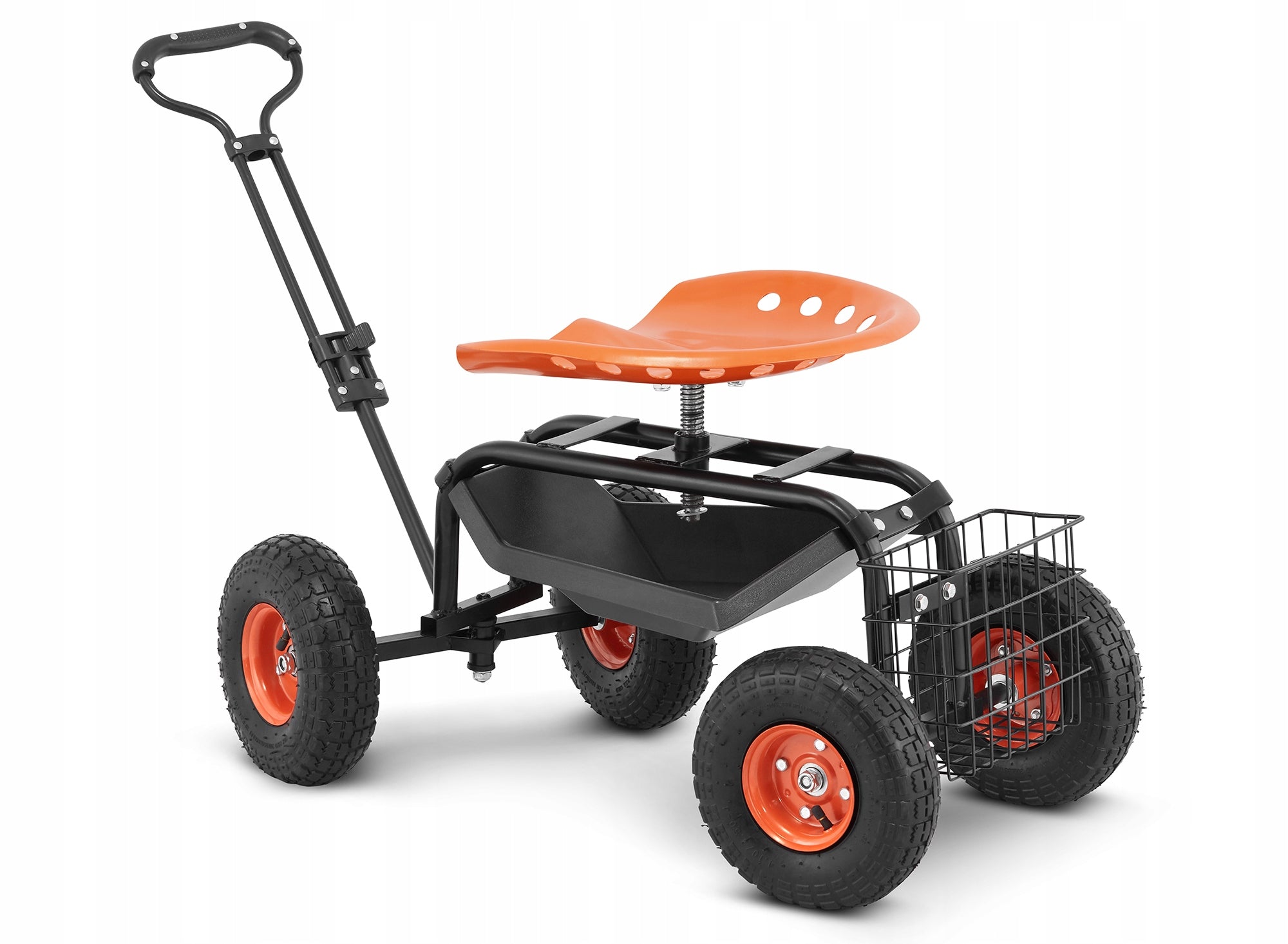 Trolley garden stool on wheels bench HIGHER Kind trolley