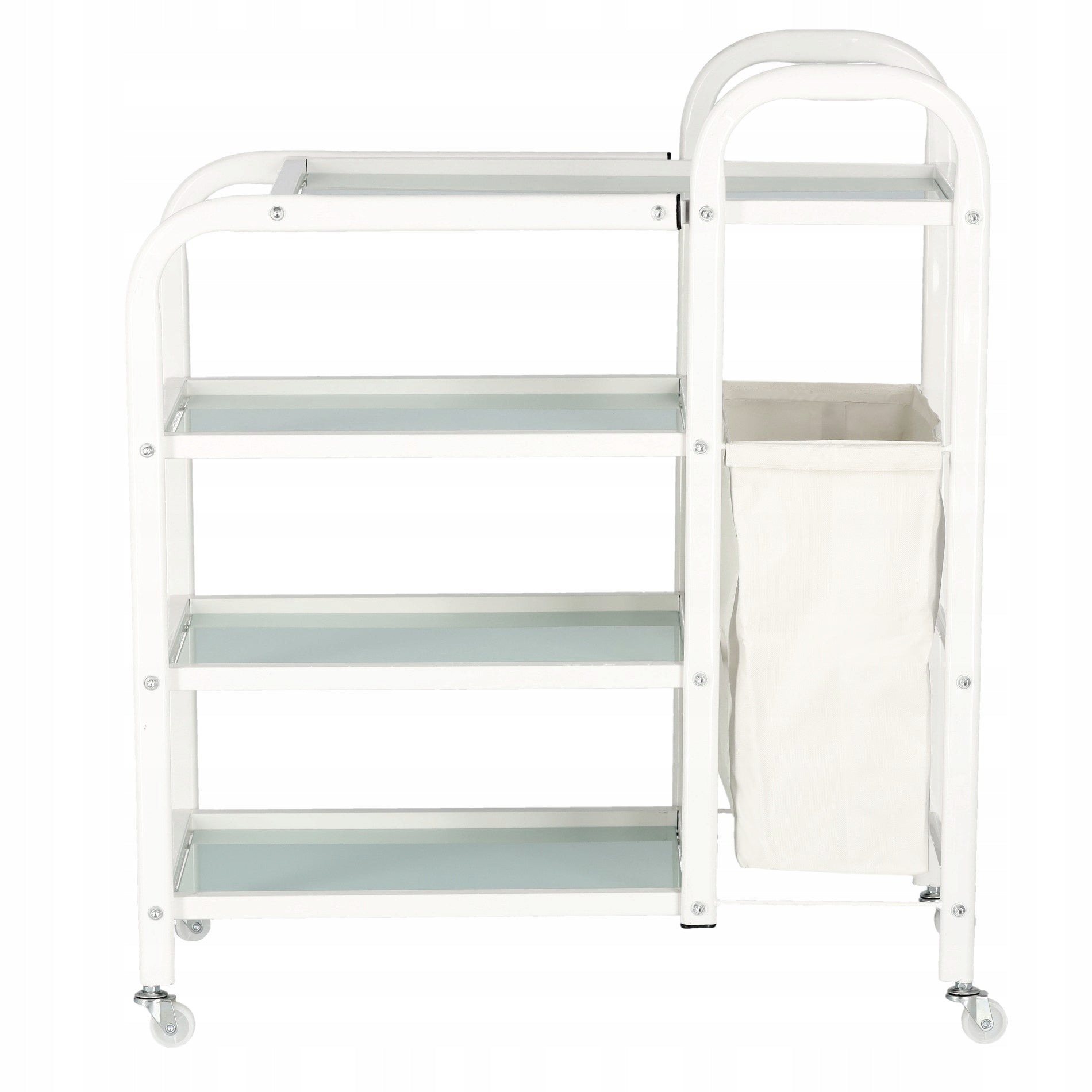 Trolley hairdresser helper cosmetic spa for salon shelf basket on wheels Furniture height 83 cm