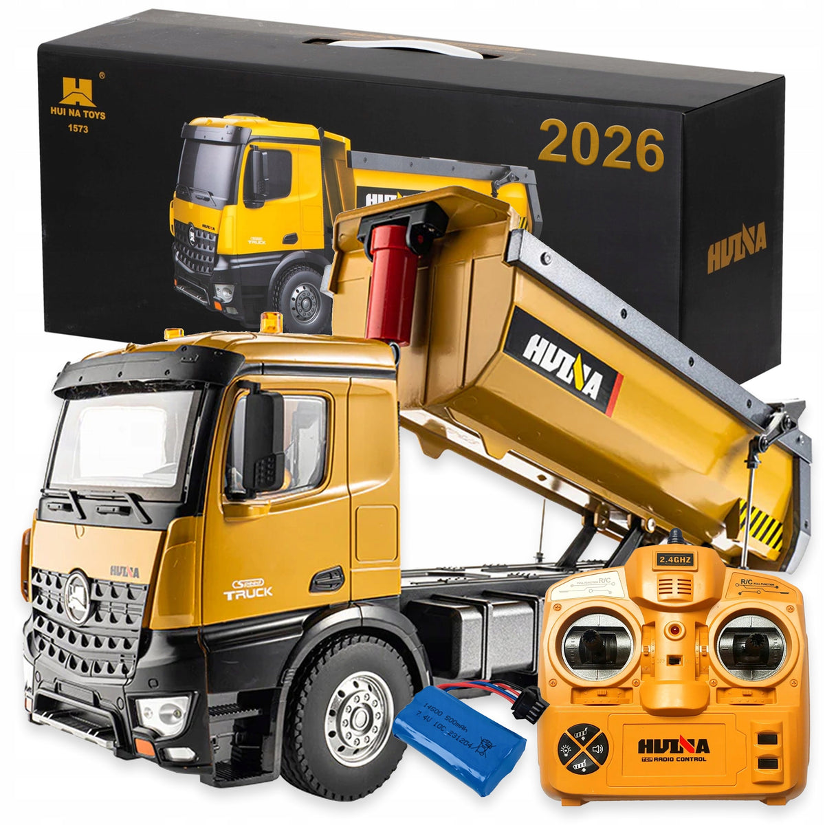 Truck Dump Truck Remote Controlled Huina 1573 RC METAL Lifting capacity up to 21 kg