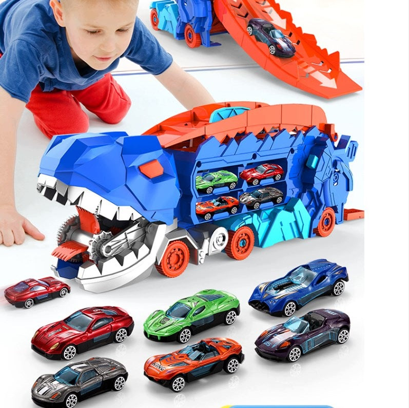 Truck dinosaur race track 2in1 ABS launcher for boy 3-8 years Packaging status original