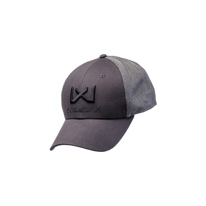 Trucker Cap Dark Grey Black WX/Wiley X Logo - J906