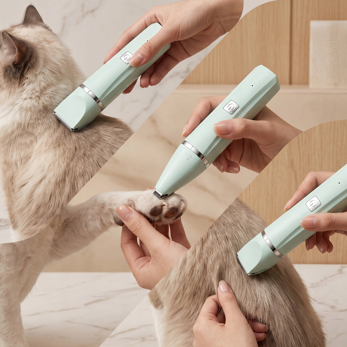 Trymer 3w1 dla psów i kotów | Cichy trymer do strzyżenia sierści Brand no brand