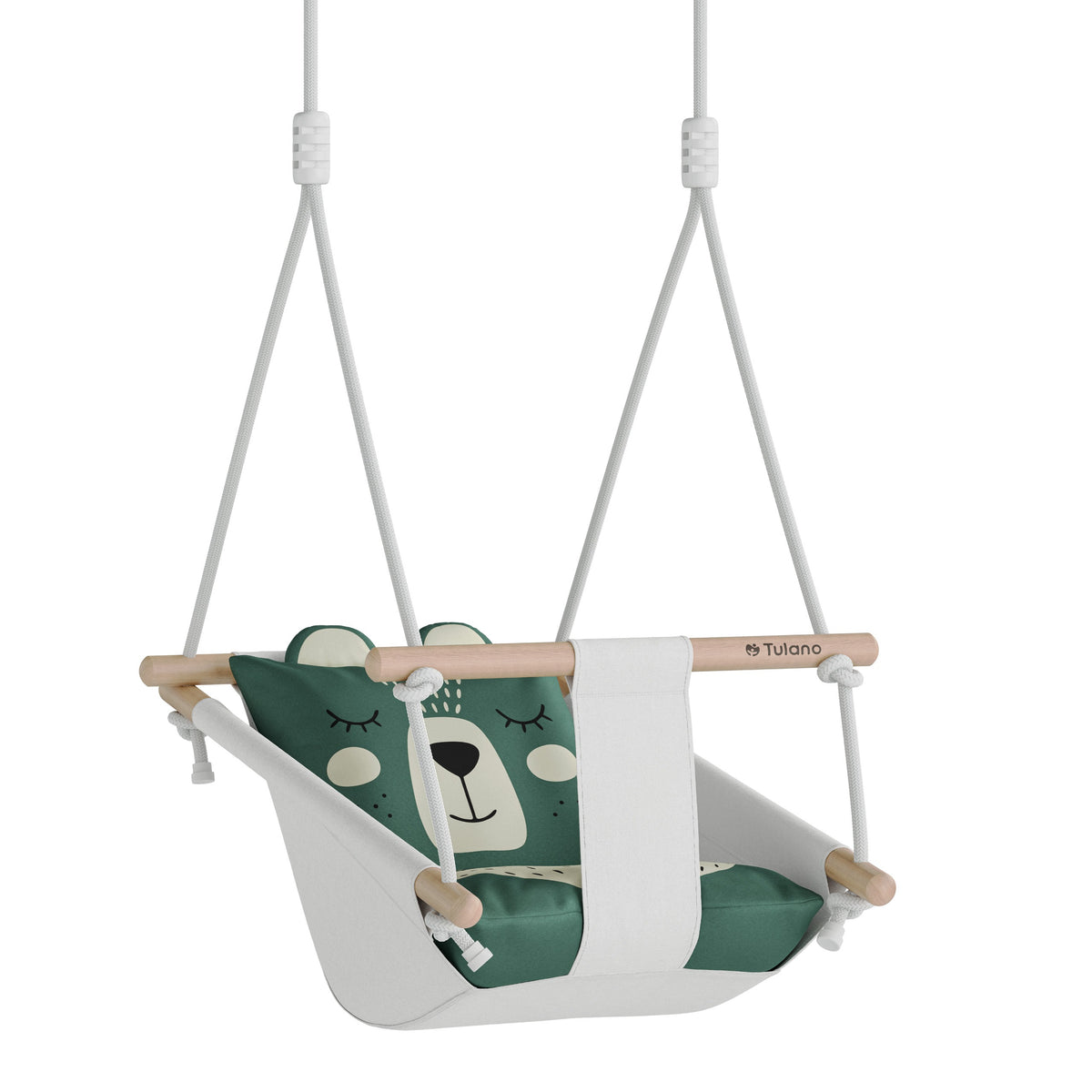 Tulano SWING FOR CHILDREN 3in1 wooden LOUNGER CRADLE Hop 45 Bear Brand TULANO