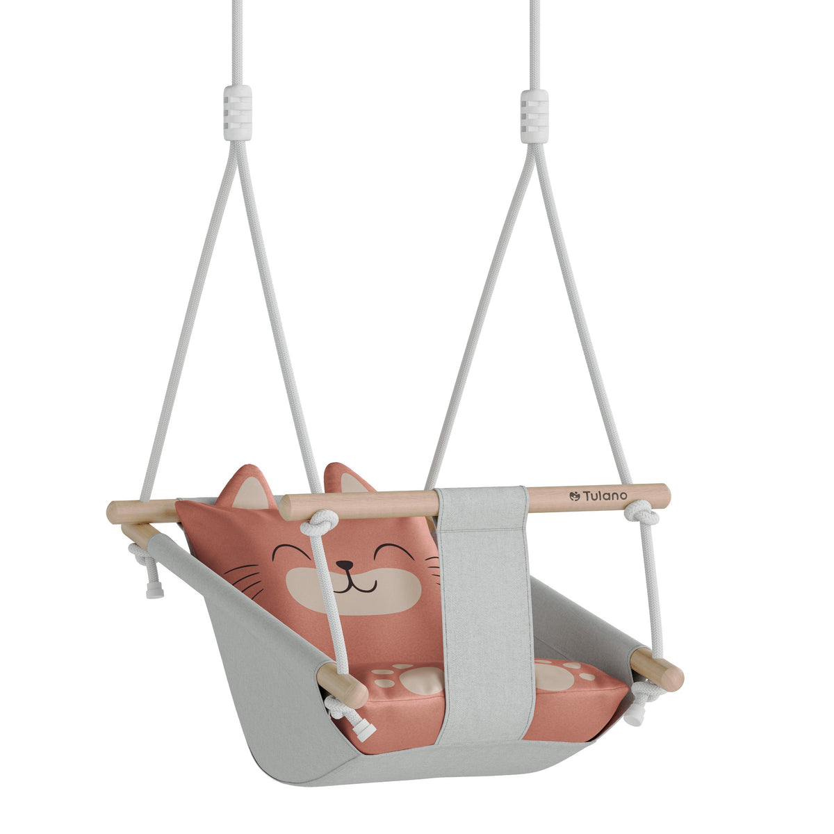 Tulano SWING FOR CHILDREN 3in1 wooden LOUNGER CRADLE Hop 45 Cat Brand TULANO