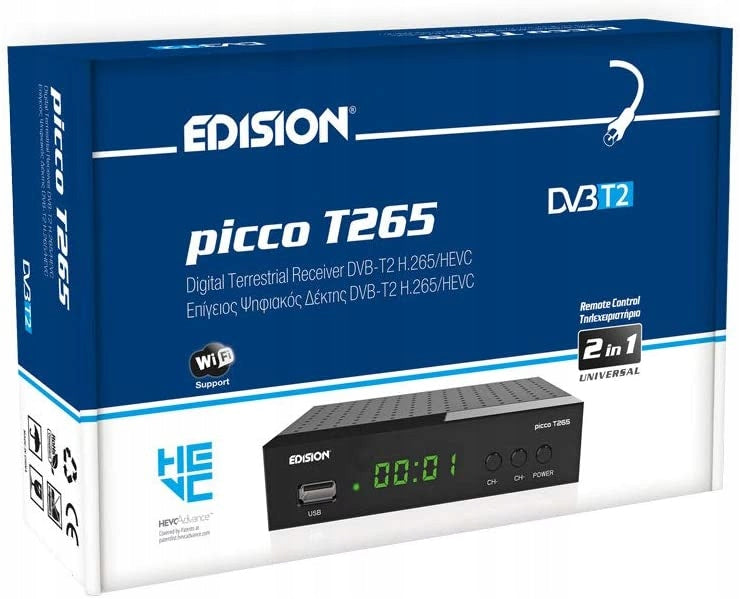 Tuner DVB-T2 decoder Edision EDISON PICCO T265