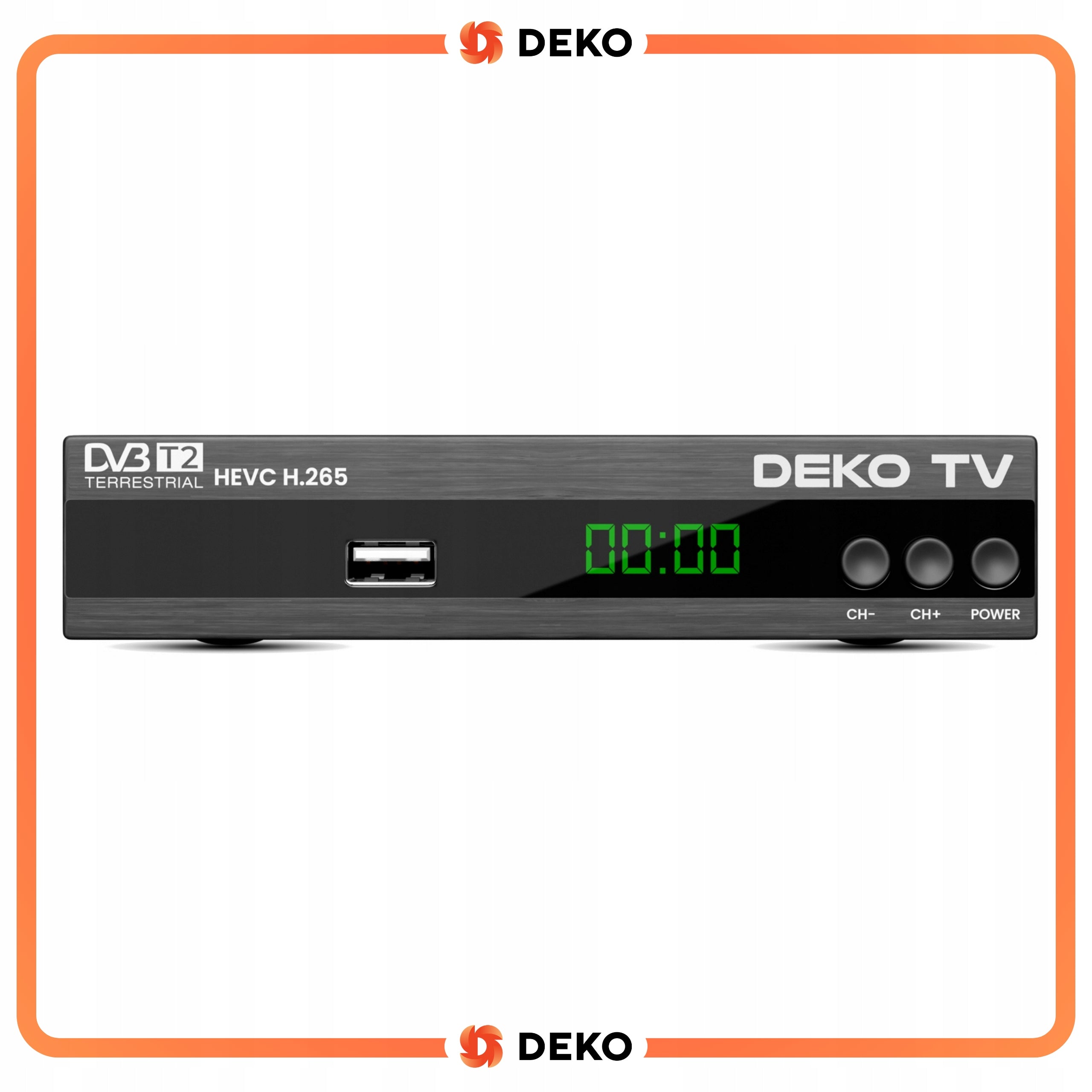 Tuner DVBT2 Terrestrial TV DVBT 2 DVB T2 HEVC + Remote Control For Decoder EAN (GTIN) 5905805830553