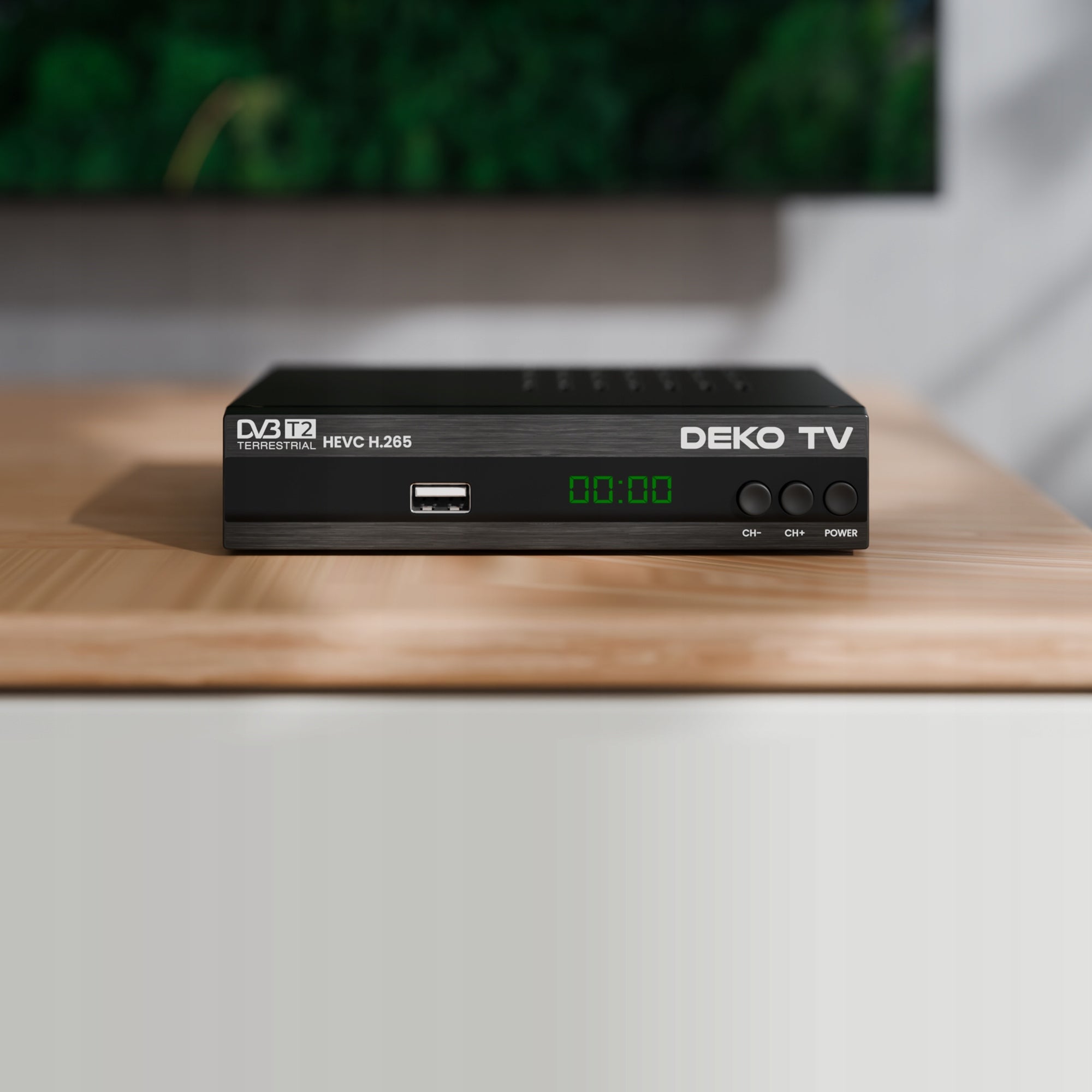 Tuner DVBT2 decoder DekoTV PRO terrestrial TV DVB-T2 HEVC H.265 DEKO Brand DekoTV