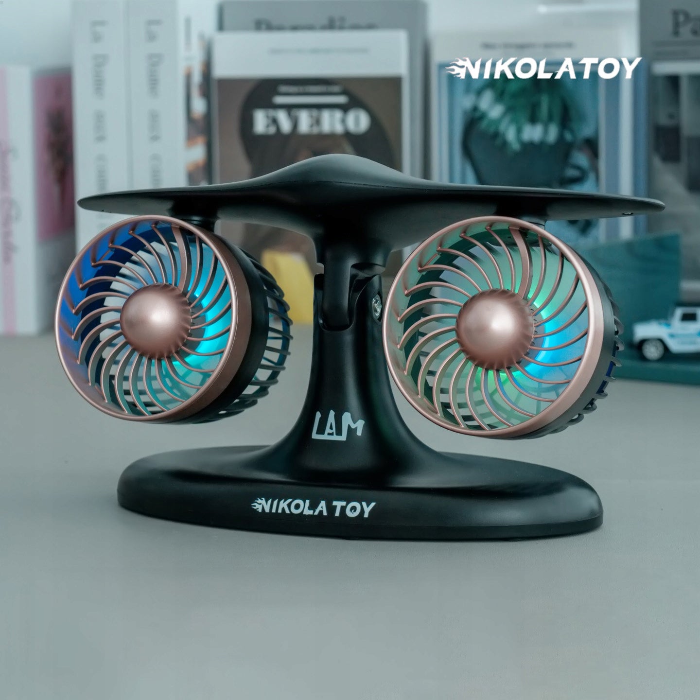Turbo Jet Fan J2 Desk Fan Jet Adjustable Rotation, LED, USB Brand no brand