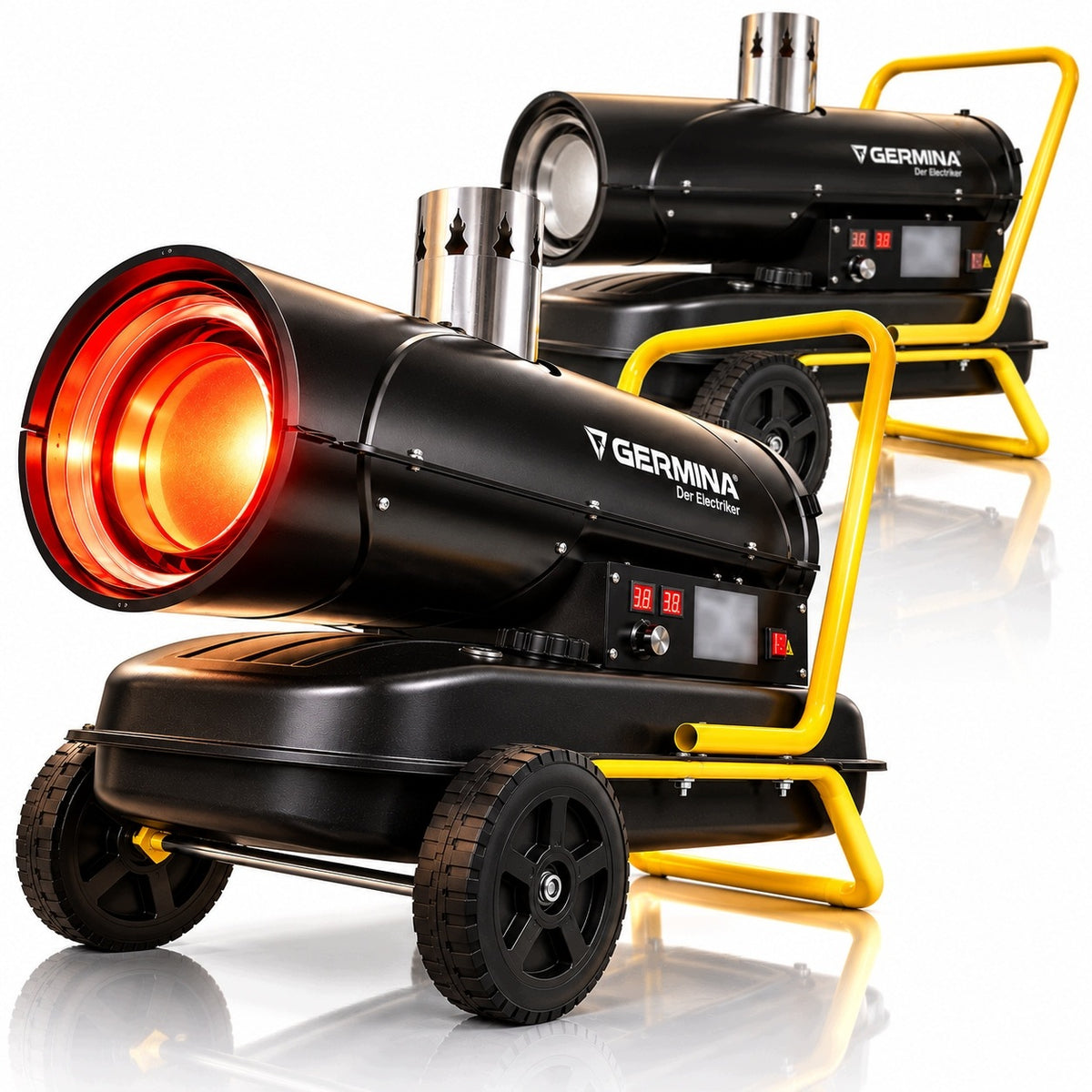 Turbo Oil Heater with Chimney for Exhaust Thermostat 30kW