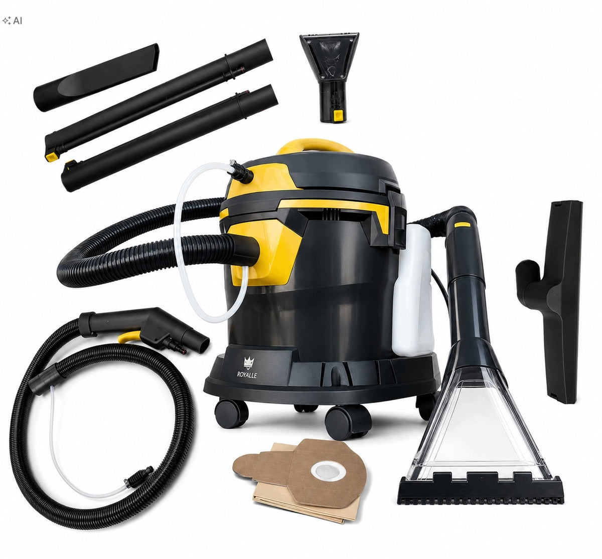 Turbo Pressure Washing Vacuum Cleaner Royale 5000 for Carpet Upholstery Dry m