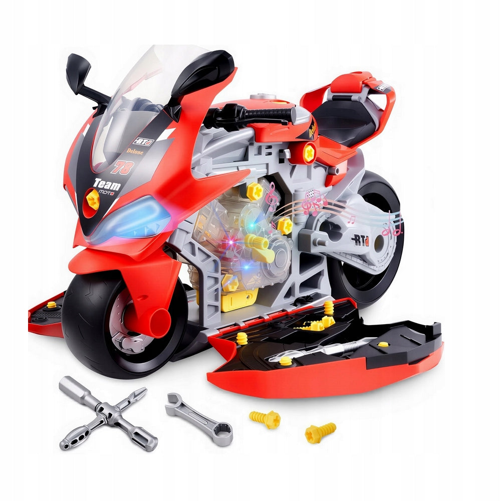 Turning motor for children SMALL MECHANIC motor workshop tool set Length 29 cm