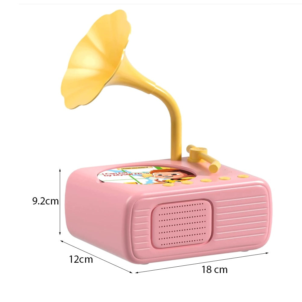 Turntable for children with 96 fairy tales songs and recording plates Brand no brand