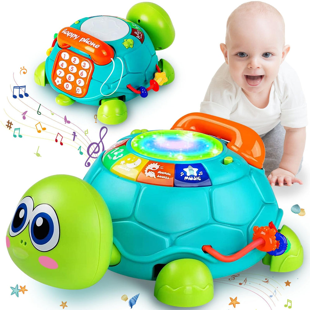 Turtle for Crawling with Music, Educational Toy, Turtle Toy for Kids