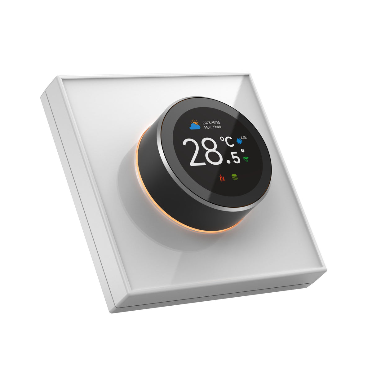 Tuya Smart 1439 WTE Knob Thermostat Digital Colorful WiFi Light (White)