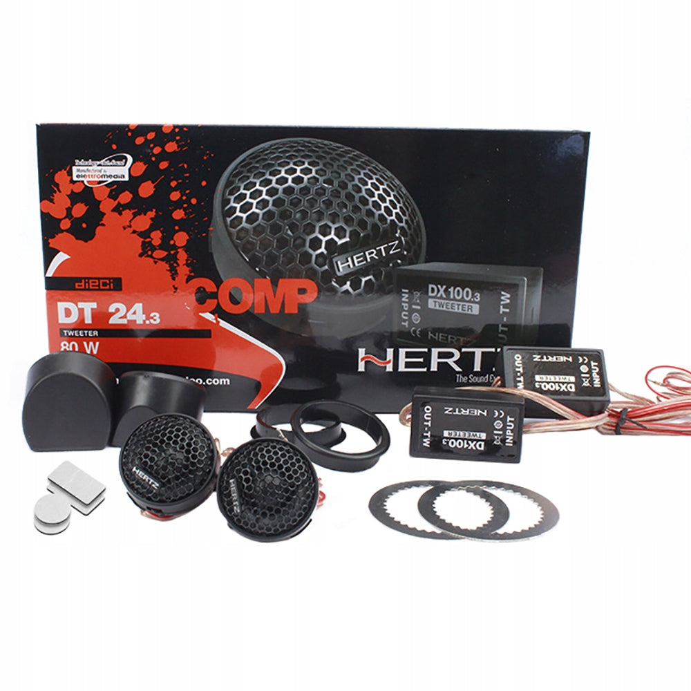 Tweeter speakers HERTZ DT24.3 80W whistles tweeters + crossovers Brand no brand