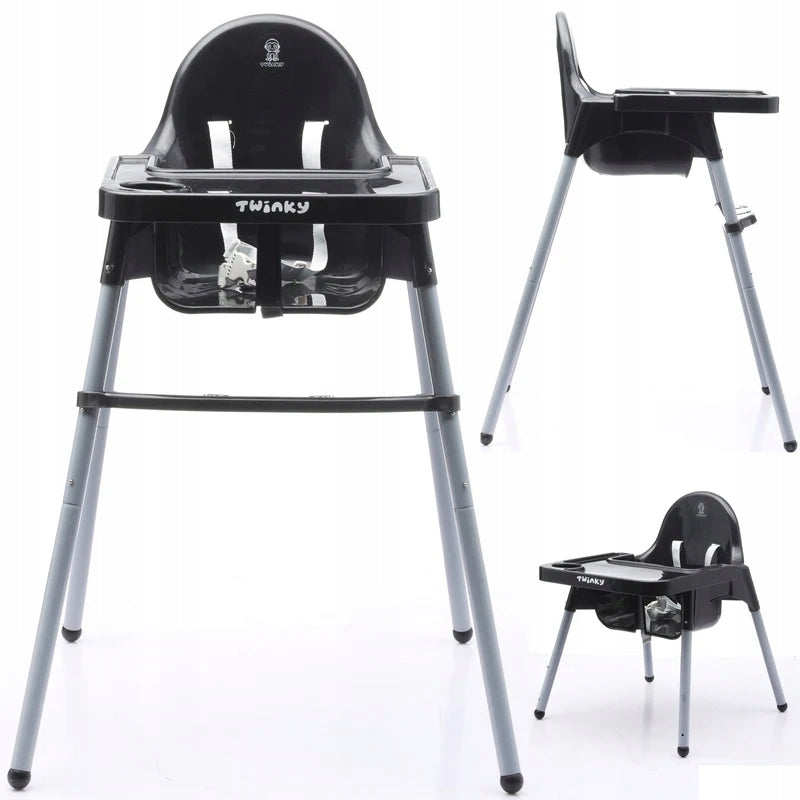 Twinky Baby ECO Highchair with Tilt Function, Black