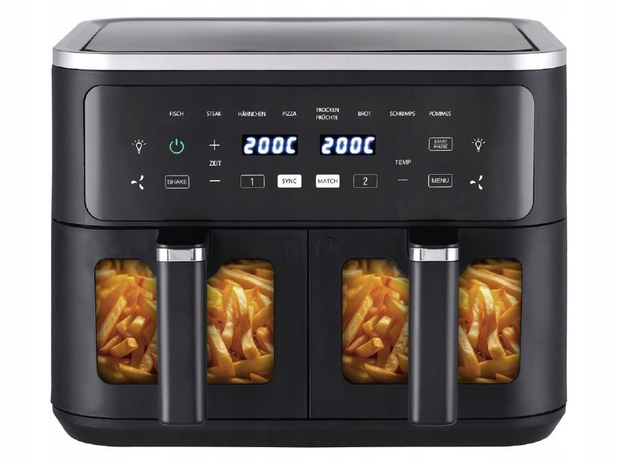 Two-chamber air fryer StarQ fat-free 9L 2500W Packaging status original