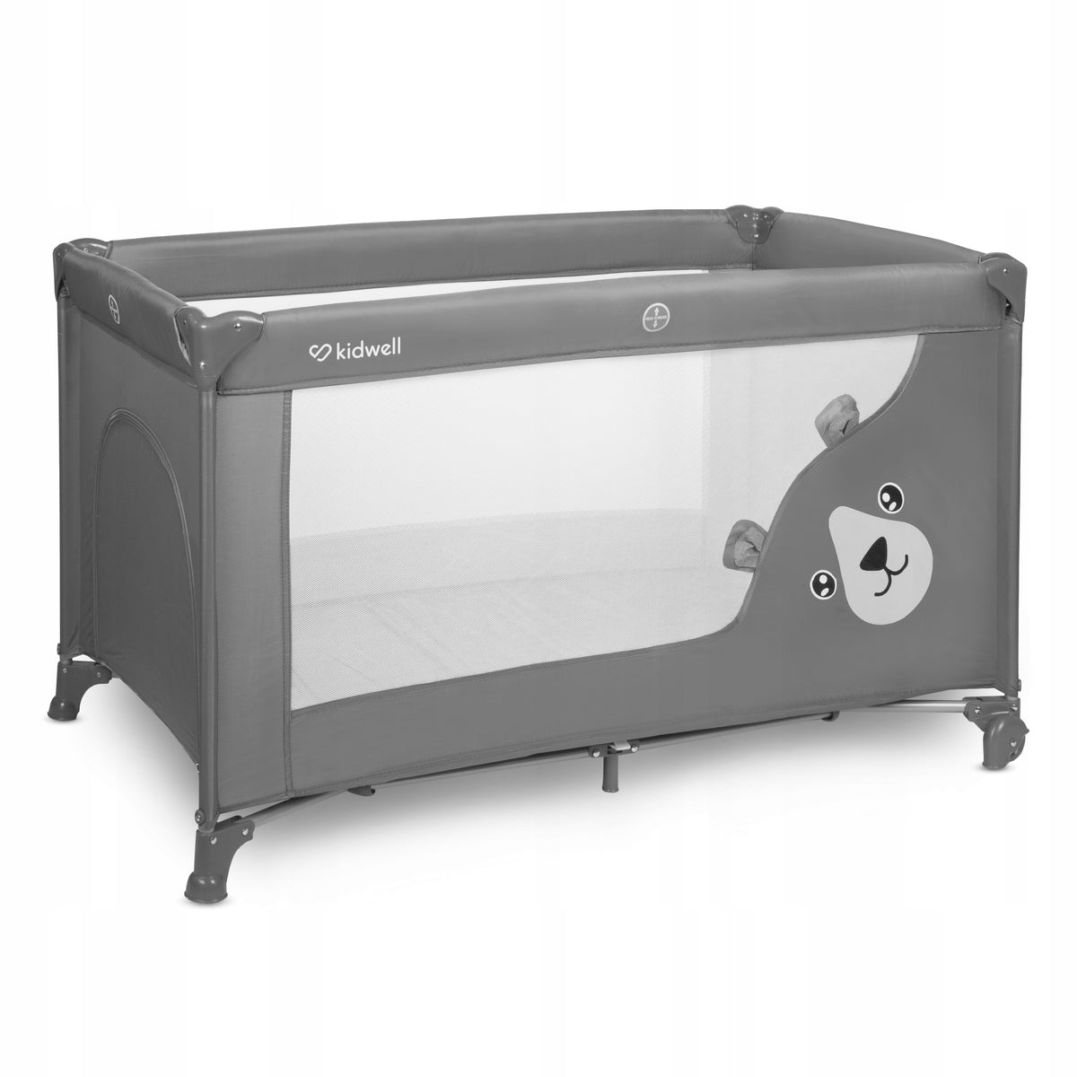 Two-level travel cot BLISSY DUO Gray Grey 2 levels Manufacturer code LOTUBLI01A2