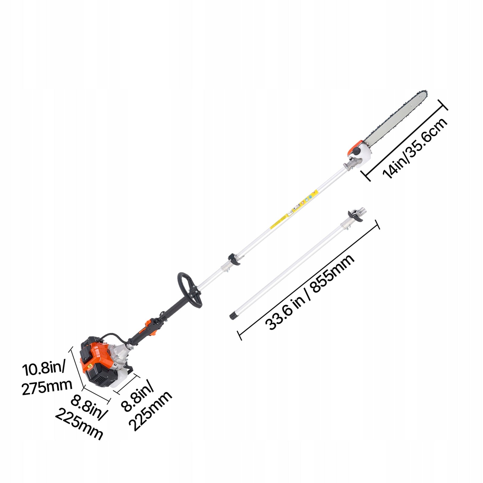 Two-stroke combustion undercutter 52CM3 2,2–2,94M Telescopic saw EAN (GTIN) 8721334343923