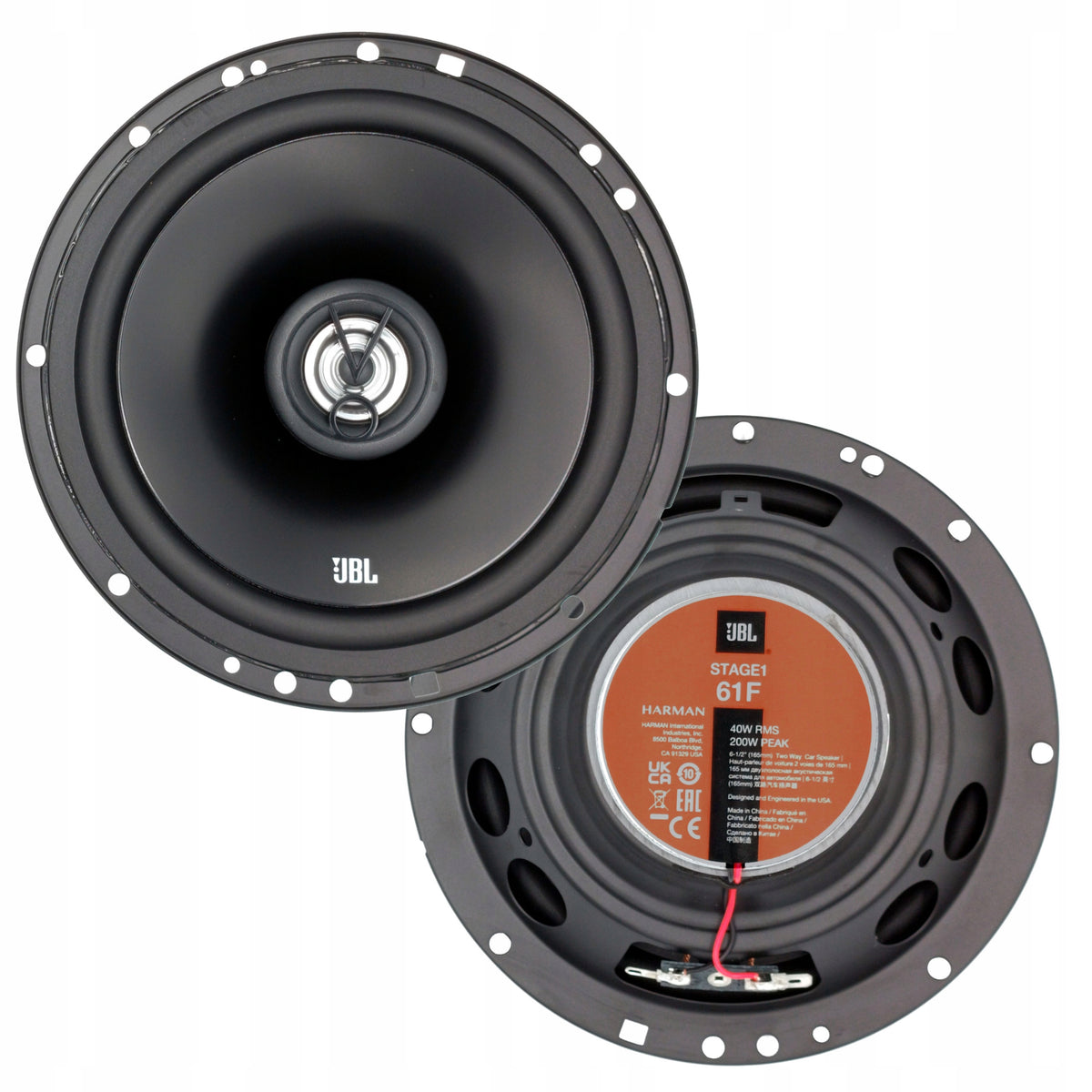 Two-way car speakers JBL STAGE1 61F 16,5 cm 165 mm 200W Manufacturer JBL