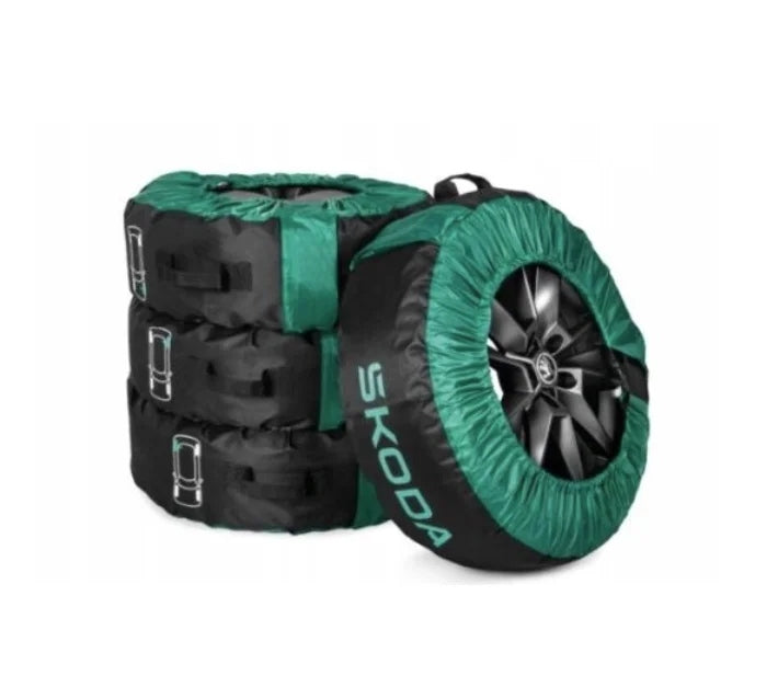 Tyre wheel covers set of 4 new logo SKODA