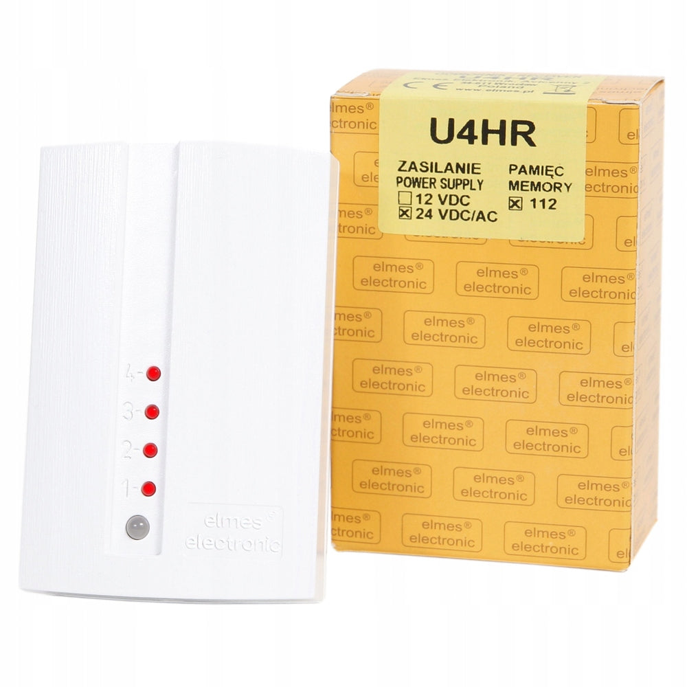 U4HR (24V) - 19-32=VDC or 19-27~VAC 4-channel radio receiver - ELMES