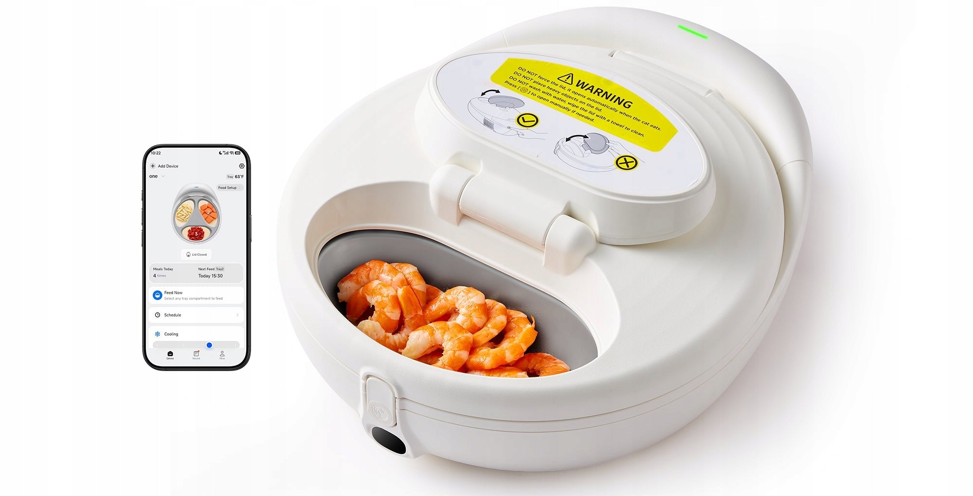UBPET Feeder for Dogs and Cats F21 Smart Wet Food Container Packaging status original