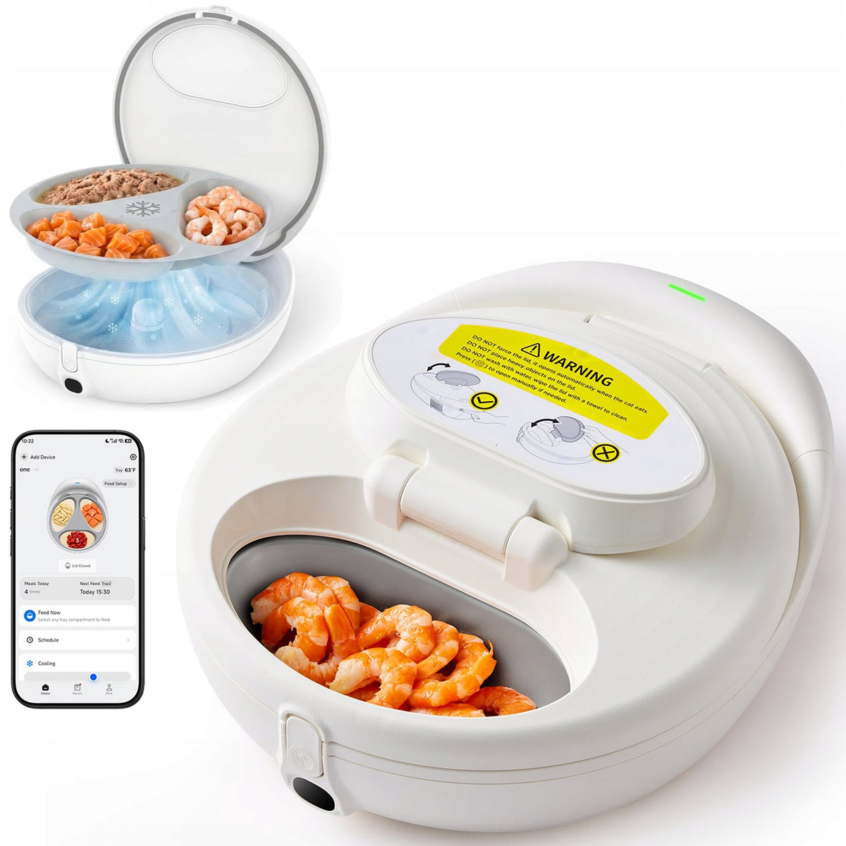 UBPET Feeder for Dogs and Cats F21 Smart Wet Food Container