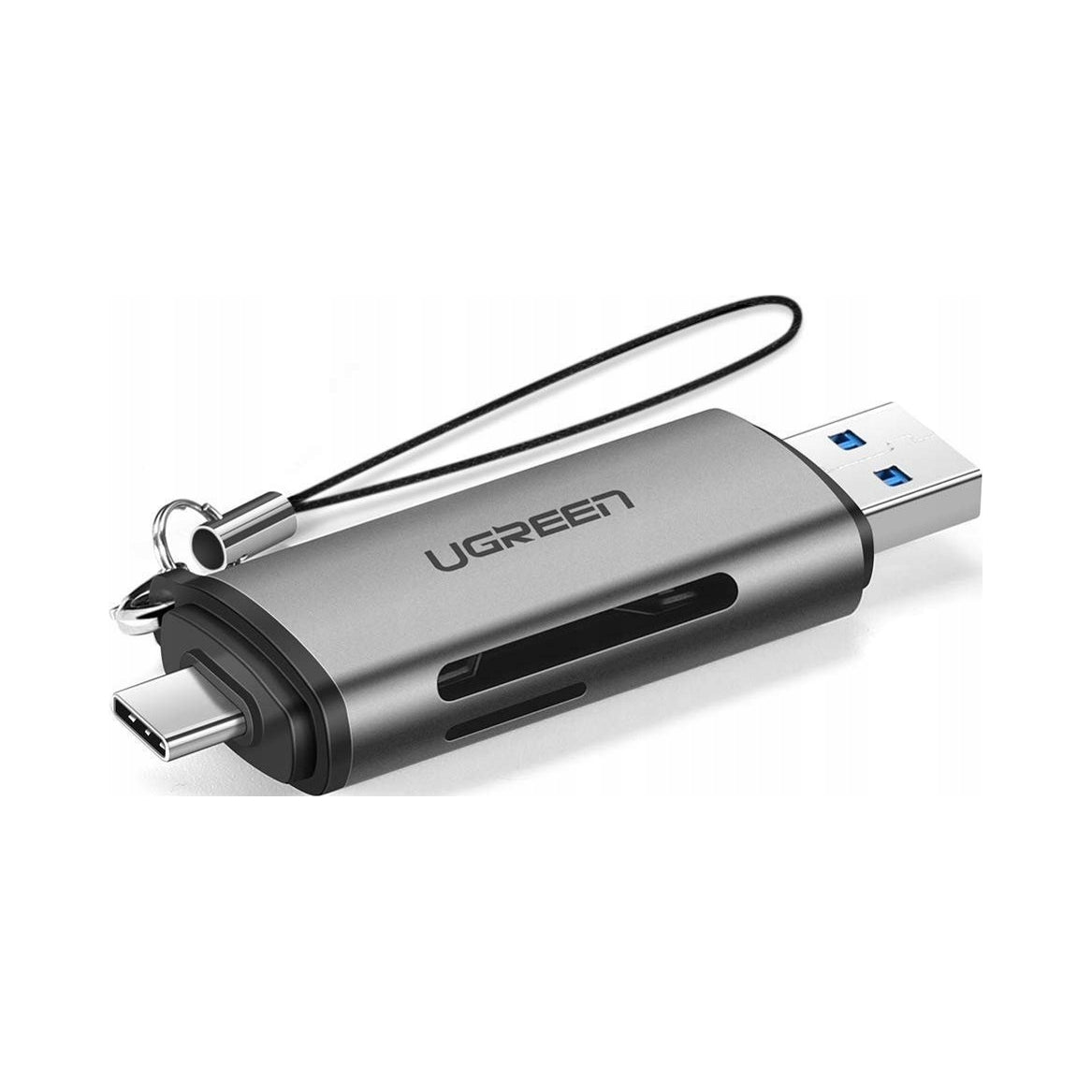 UGREEN Aluminum USB 3.0 SB-C Adapter 2in1 Memory Card Reader SS Micro SD Manufacturer code 50706
