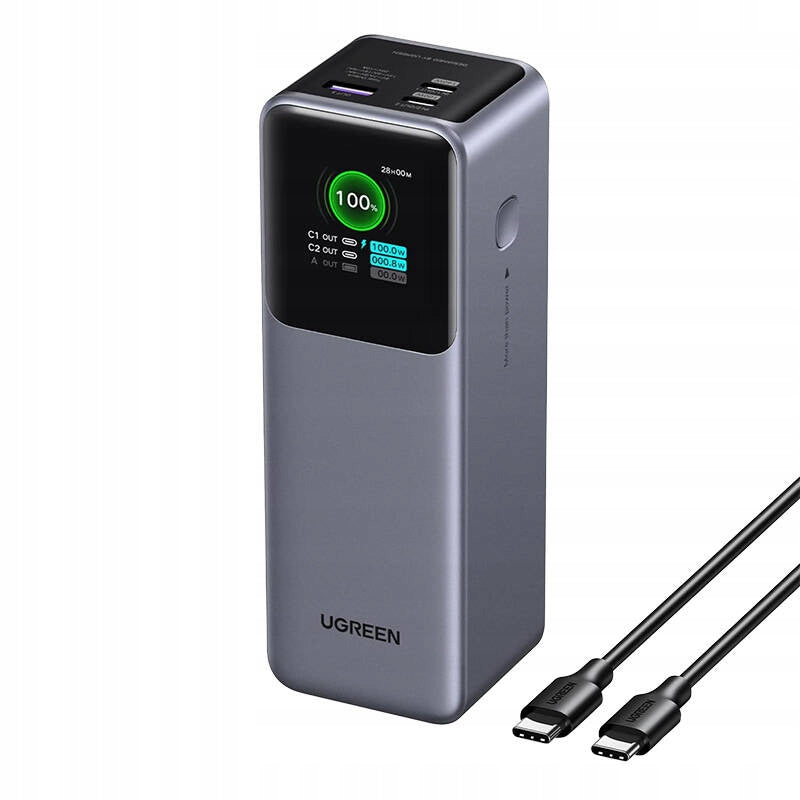 UGREEN Fast Powerbank Nexode 25000mAh Screen 2x USB USB Type C PD 3.1 200W Packaging status original