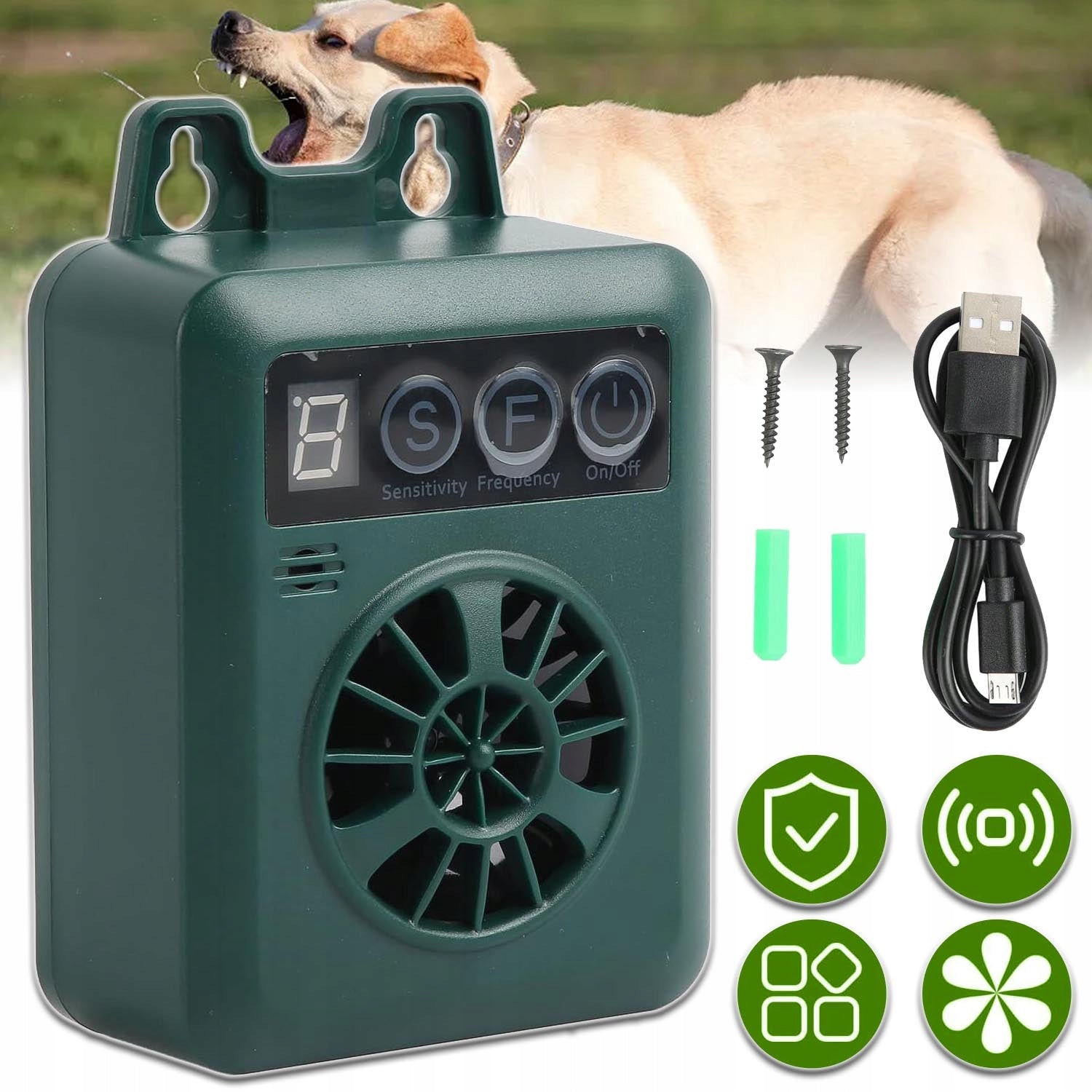 ULTRASONIC ANTI-BARK STATION, EFFECTIVE CONTROL, WATERPROOF
