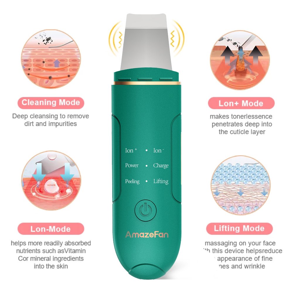 ULTRASONIC CAVITATION PEELING FOR SKIN FACE AMAZEFAN CPJ-102 4 MODES Brand no brand