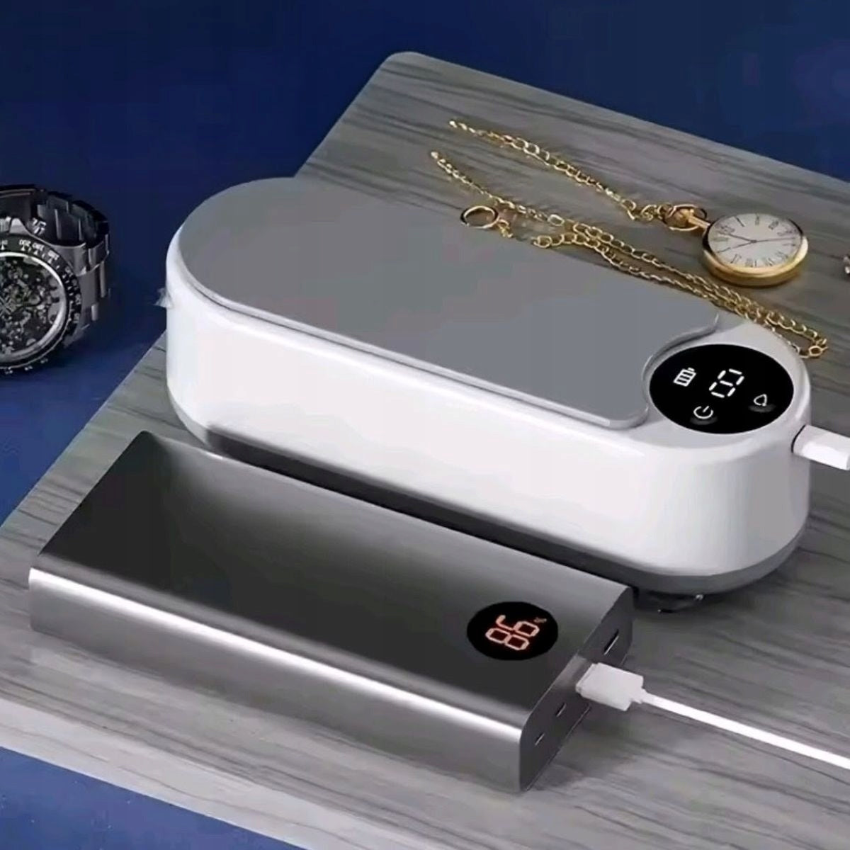 ULTRASONIC CLEANER FOR GLASSES – WIRELESS CLEANING Manufacturer code MYJKA ULTRADŹWIĘKOWA DO OKULARÓW BIŻUTERII