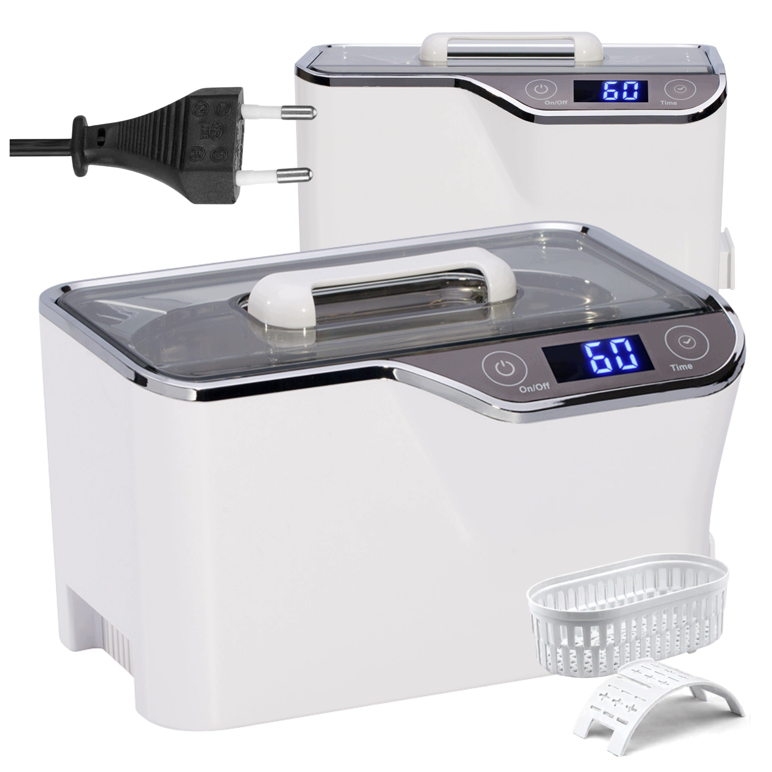 ULTRASONIC COSMETIC WASHER for Jewelry Cutters Sterilizer 50W 0.6L