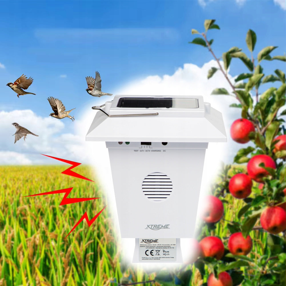 ULTRASONIC DETERRENT OF ANIMAL STARLINGS OF PIGEON BIRDS IP44 OWL FALCON Use Against birds wild animals