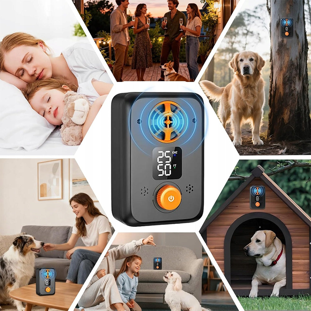 ULTRASONIC DOG BARKING REPELLENT PORTABLE SMALL LED TRAINER Brand no brand