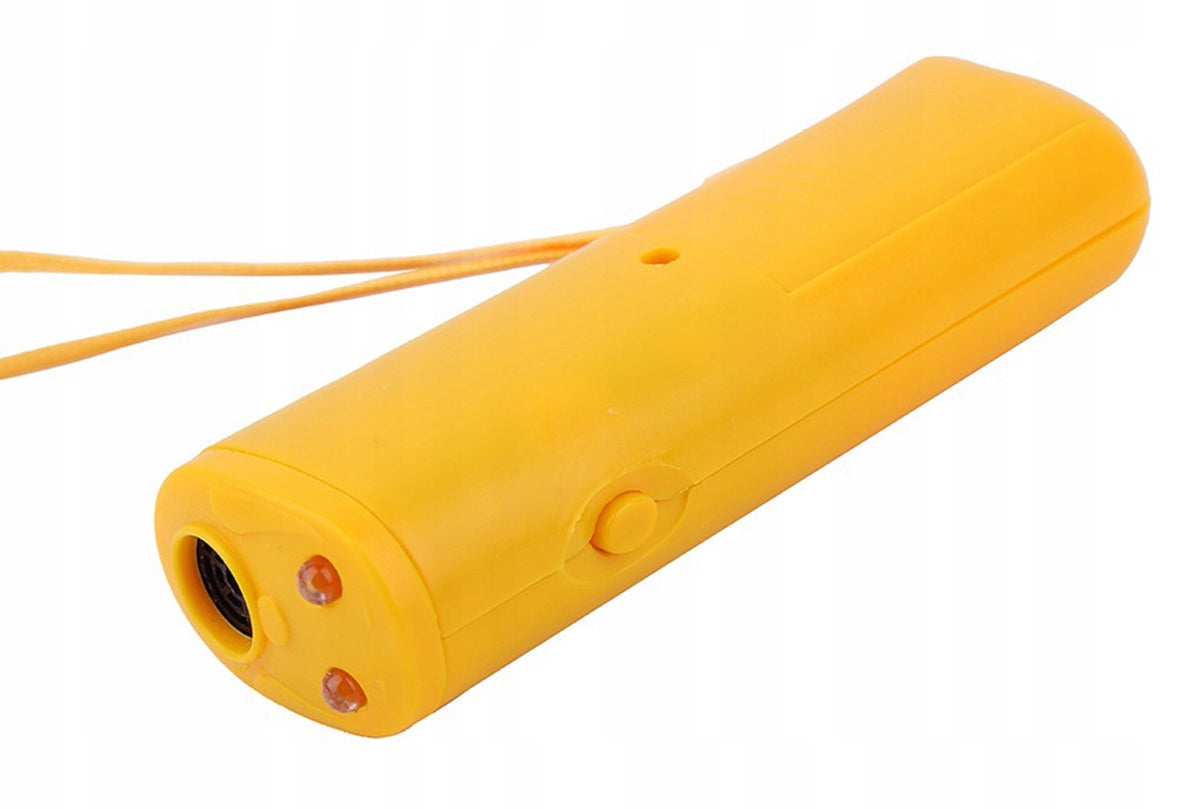 ULTRASONIC DOG REPELLENT FLASH ALARM LIGHT DETERRENT Brand Aptel