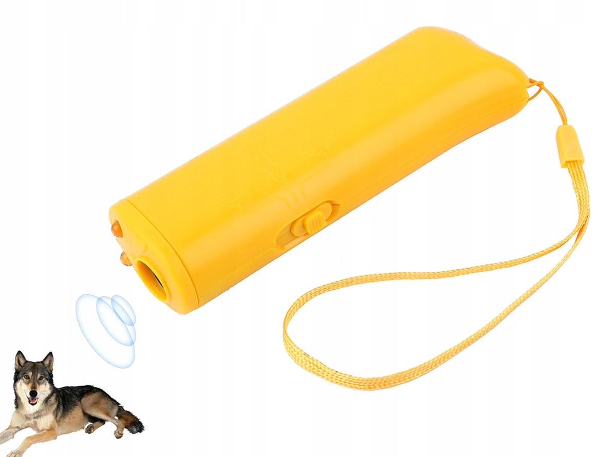 ULTRASONIC DOG REPELLENT FLASH ALARM LIGHT DETERRENT Manufacturer code APT_OD11
