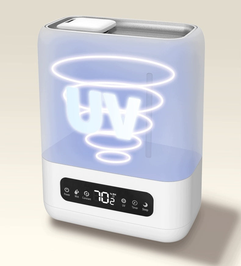 ULTRASONIC HUMIDIFIER 4,3L SMART SILENT WITH UV STERILIZATION WHITE Packaging status original