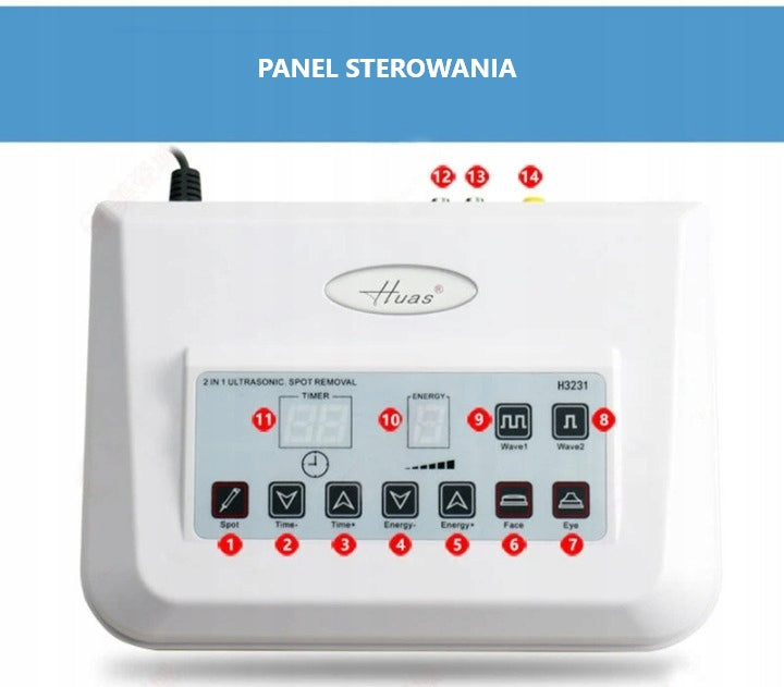 ULTRASONIC MACHINE FOR BODY AND FACE, REMOVAL OF FRECKLES SCAR MARKS Manufacturer code URZĄDZENIE ULTRADŹWIĘKOWE
