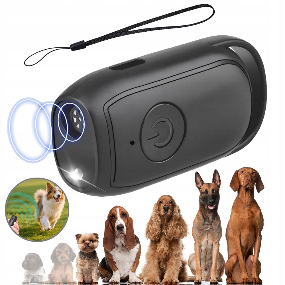 ULTRASOUND FOR DOGS, ULTRASONIC DOG REPELLENT WITH LED LIGHT