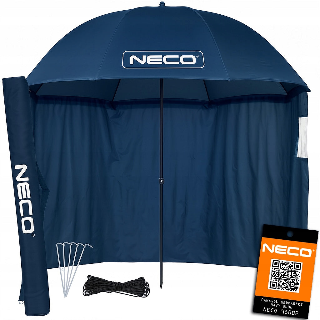 UMBRELLA FISHING TENT WATERPROOF LARGE WITH COVER 220CM NECO BLUE