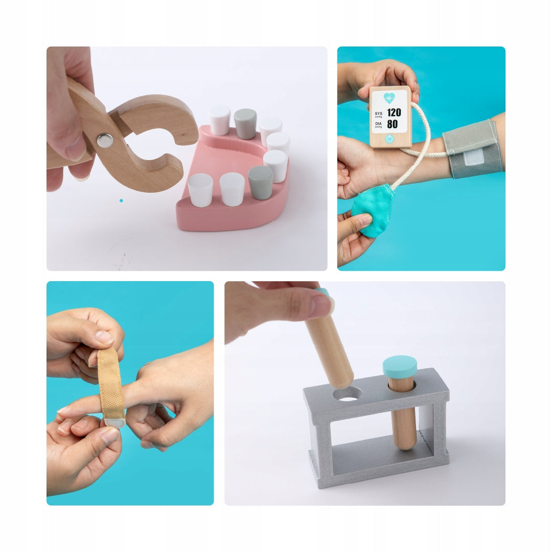 UMU Deluxe Wooden Doctor's Set for Children 36 pcs Manufacturer code #1287