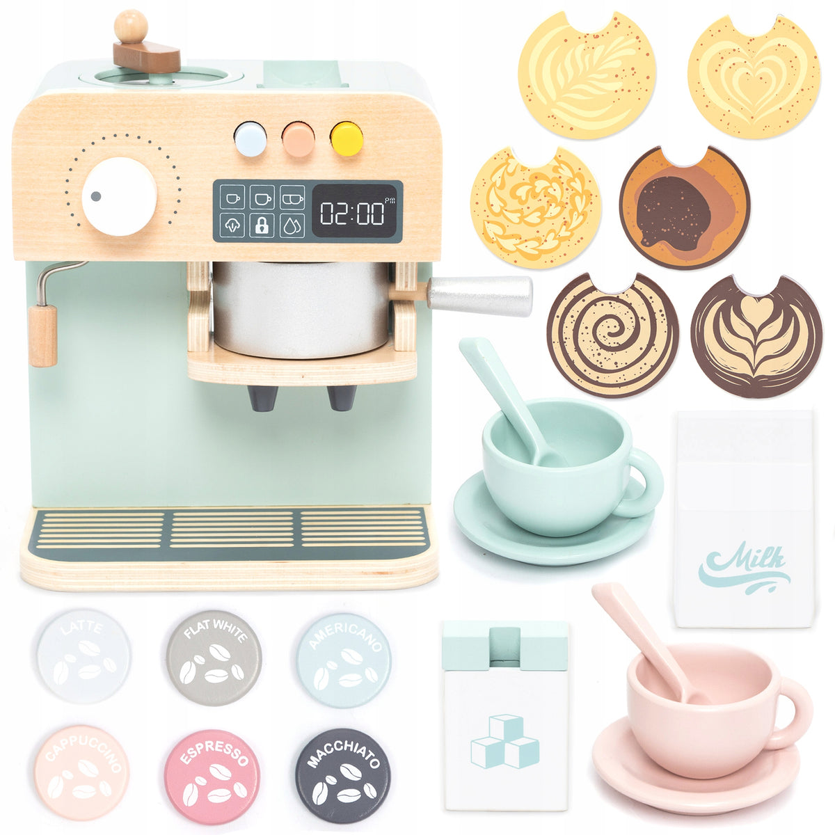 UMU Wooden Coffee maker for children 21 pcs